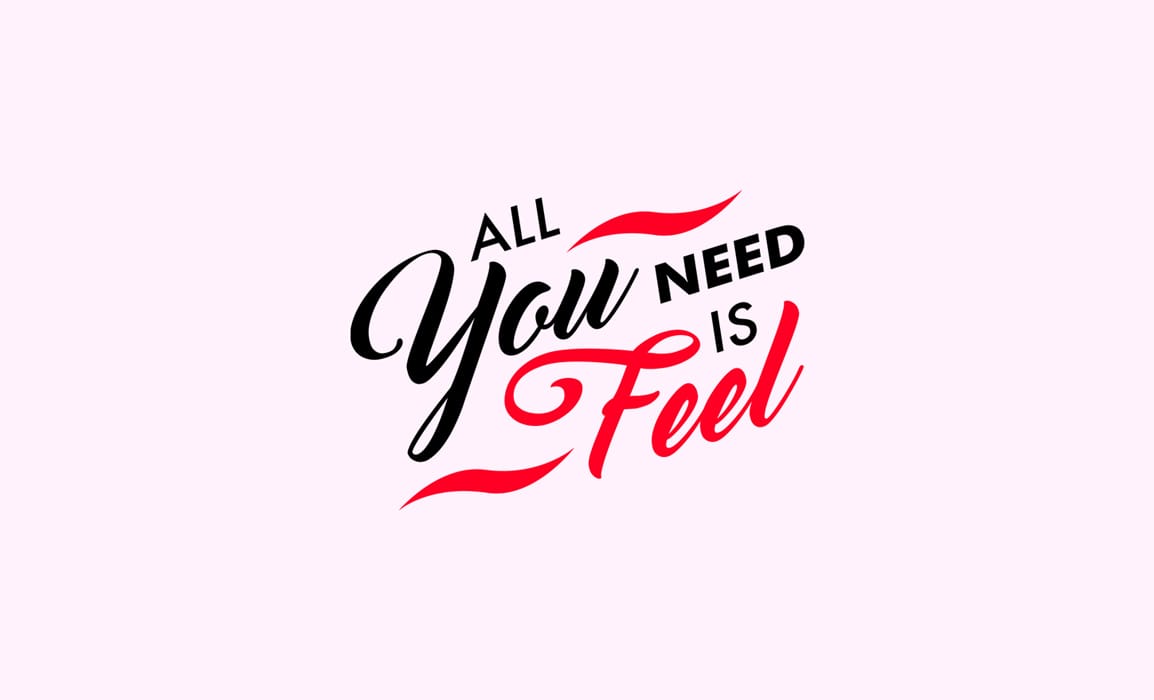 All You need is Feel. Logo e immagine coordinata.