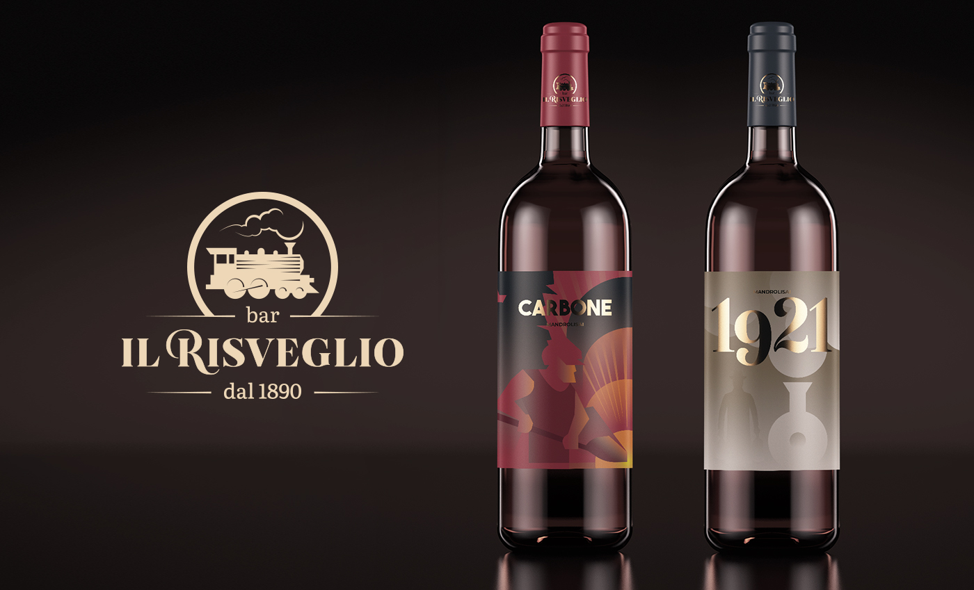 Il Risveglio è un bar di Sorgono con più di un secolo di storia, risalente a quando nella cittadina era presente una stazione ferroviaria, il capolinea della linea che portava a Cagliari. Realizzazione del logo e delle etichette per dei vini da collezione di loro produzione.